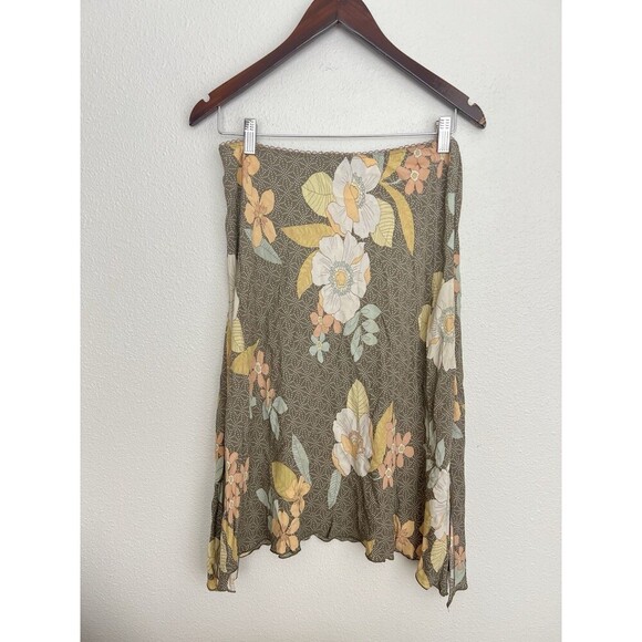 VTG Y2K John Paul Richard Floral Midi Skirt S Cottage Coquette Fairy Feminine - Picture 4 of 5